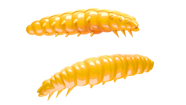 LIBRA LURES LARVA 35 mm Cheese, 12 Stück, 008,   Dark Yellow